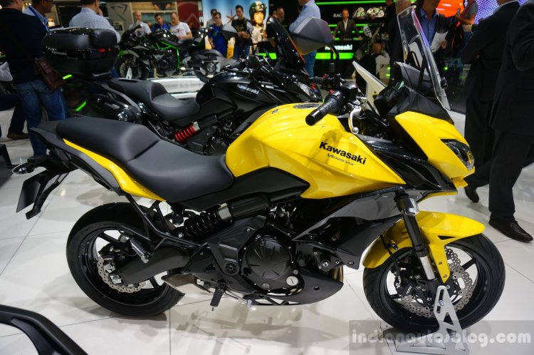 2015 Kawasaki Versys 650 side at the INTERMOT 2014
