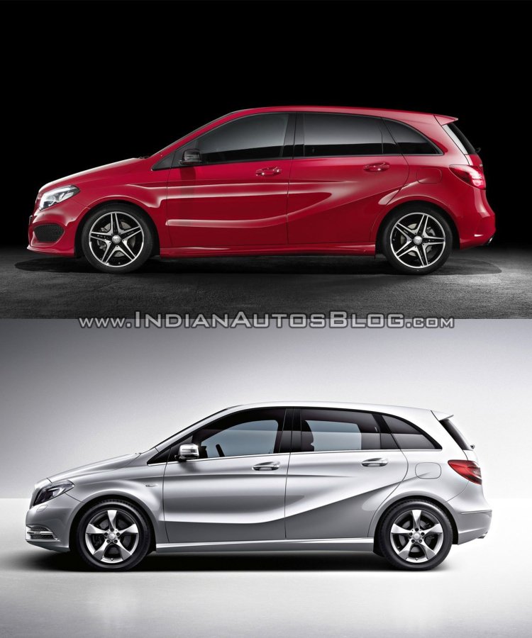 2015 Mercedes B Class (facelift) Vs Pre-facelift Model