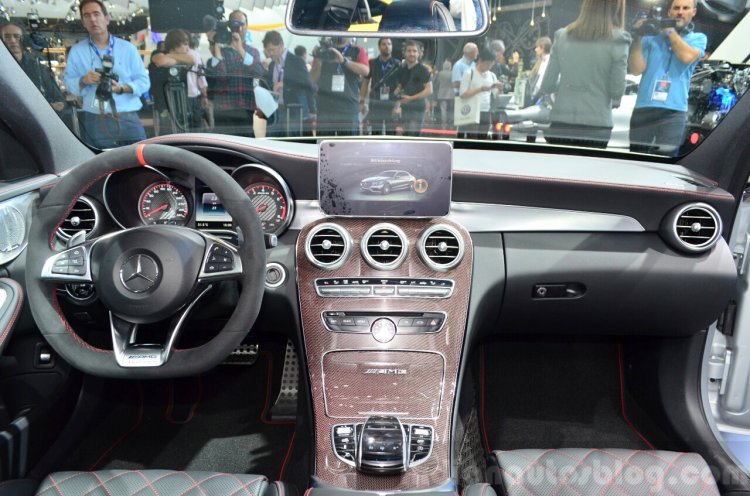 2015 Mercedes C 63 AMG dashboard at 2014 Paris Motor Show