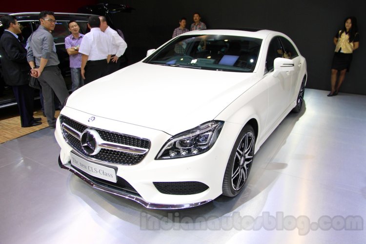 2015 Mercedes CLS front three quarters right at the 2014 Indonesia International Motor Show