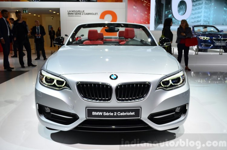 BMW 2 Series Convertible front at the 2014 Paris Motor Show