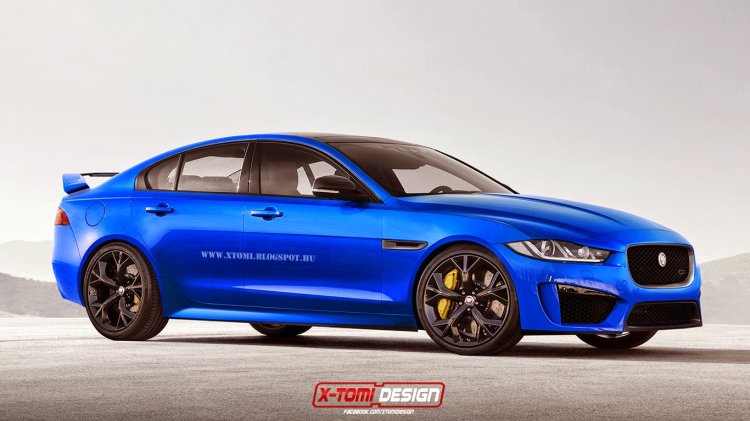 Jaguar XE SVR front rendering