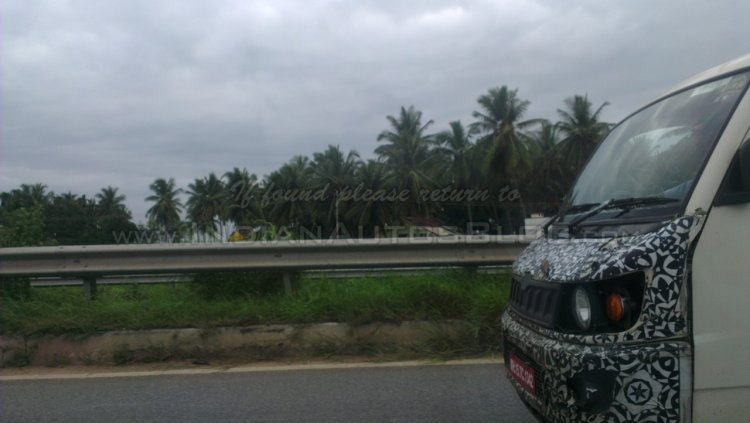 Mahindra Maxximo facelift IAB spyshot front fascia