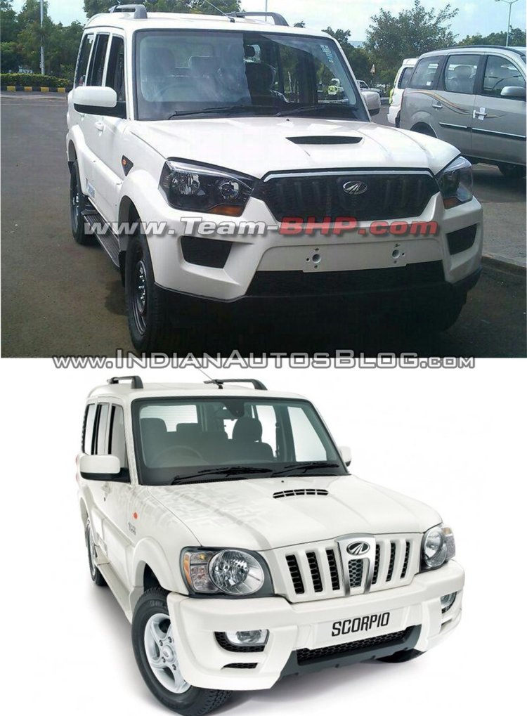 New Mahindra Scorpio vs older model front