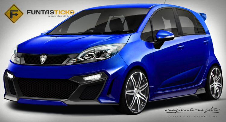 Proton Iriz Sport rendering
