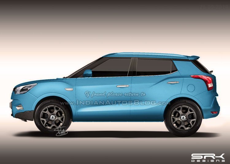 Ssangyong X100 side view rendering
