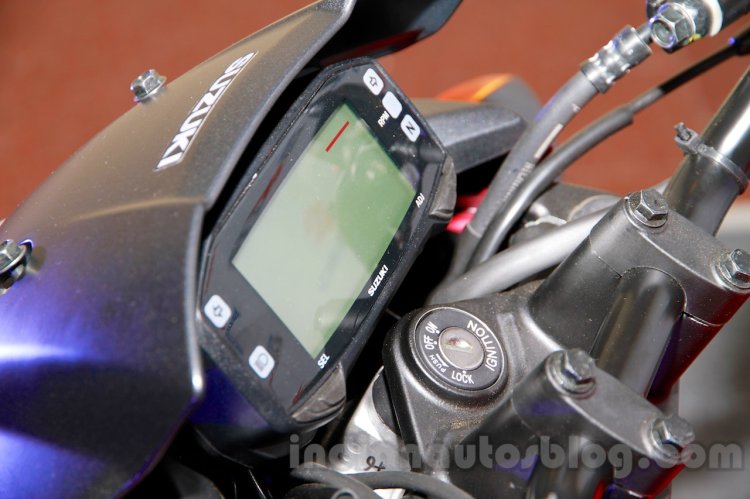 Suzuki Gixxer dashboard at the Indian launch