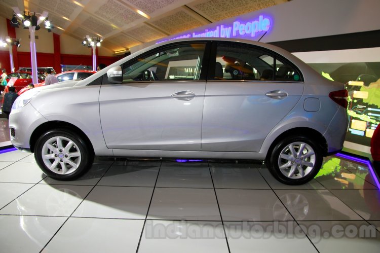 Tata Zest at the 2014 Indonesia International Motor Show side