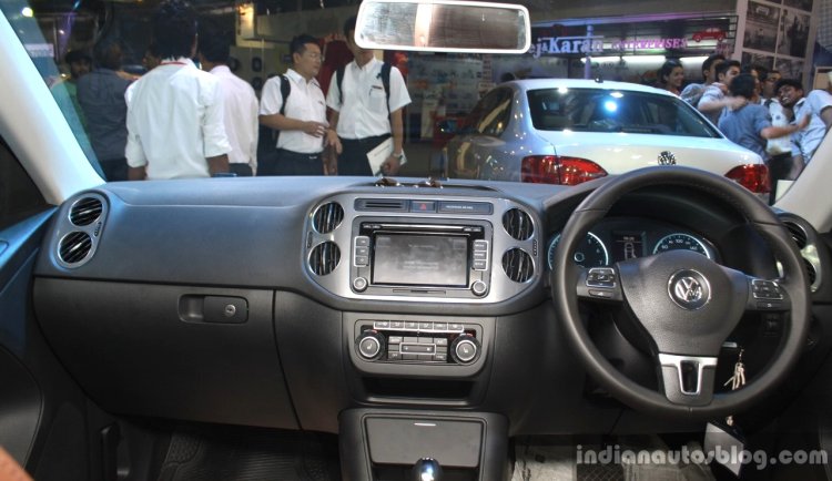 VW Tiguan interior at the 2014 Nepal Auto Show