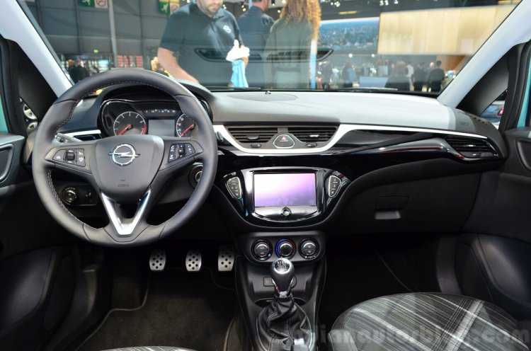 2015 Opel Corsa 5-door dashboard at the Paris Motor Show 2014