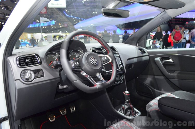 2015 VW Polo GTI dashboard at the 2014 Paris Motor Show