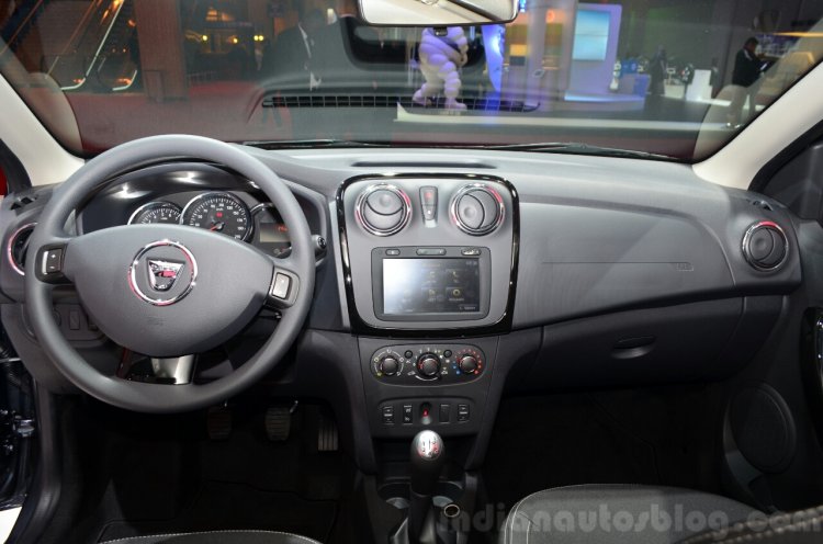 Dacia Sandero Black Touch dashboard at the 2014 Paris Motor Show