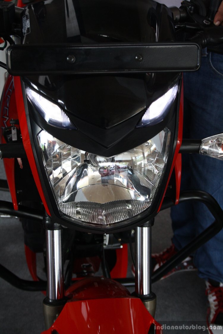 Hero Xtreme Sports headlamp at the 2014 Colombo Motor Show Sri Lanka