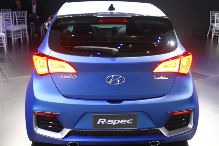 Hyundai HB20 R-Spec rear at the 2014 Sao Paulo International Motor Show