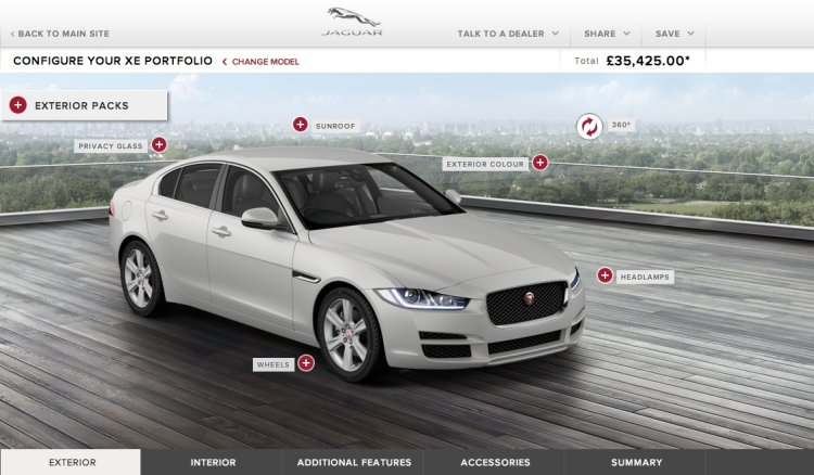 Jaguar XE online config