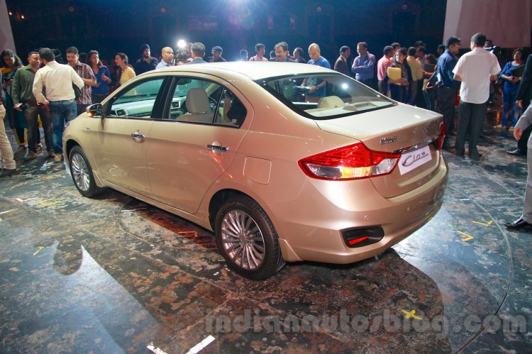 Maruti Ciaz rear three quarter