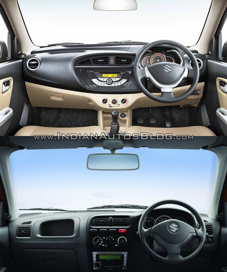 New Maruti Alto K10 vs older model interior
