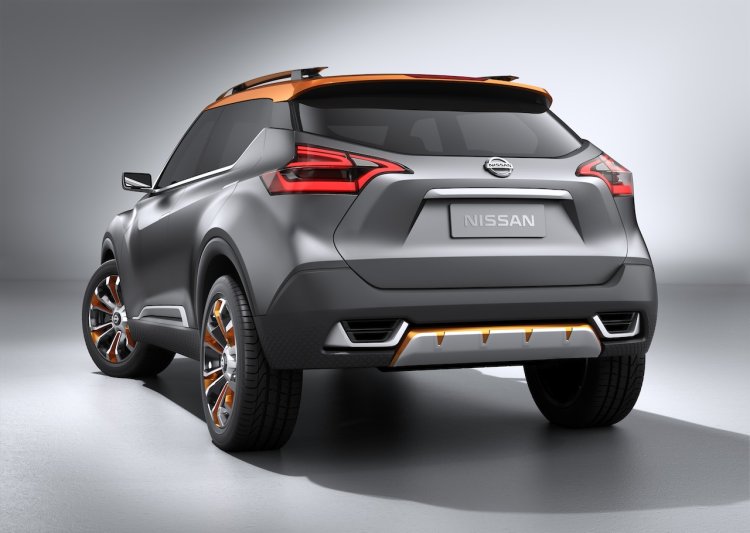Nissan Kicks Concept rear quarters Press shot