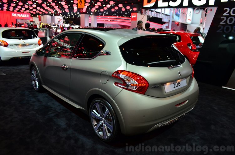 Peugeot 208 JBL XY edition rear three quarter at the 2014 Paris Motor Show