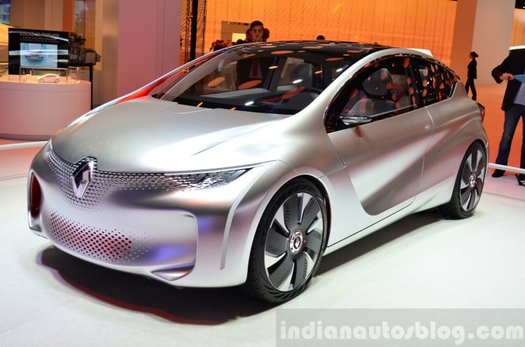 Renault EOLAB concept front three quarter left at the 2014 Paris Motor Show