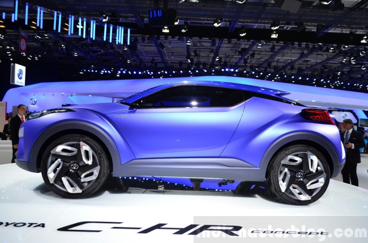 Toyota C-HR Concept side profile at the 2014 Paris Motor Show