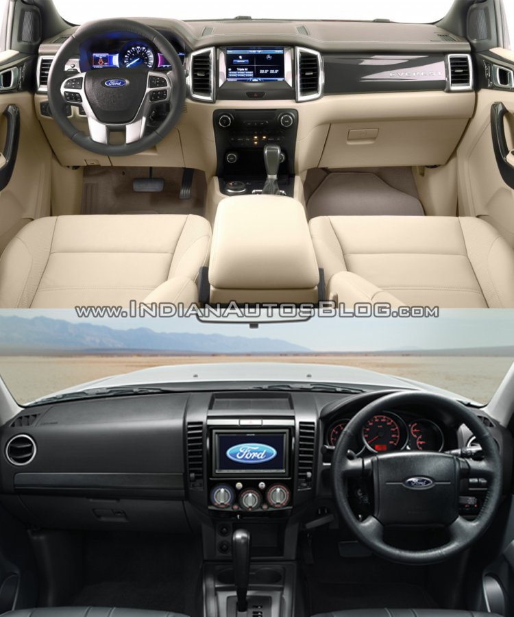 2015 Ford Endeavour vs older model interior