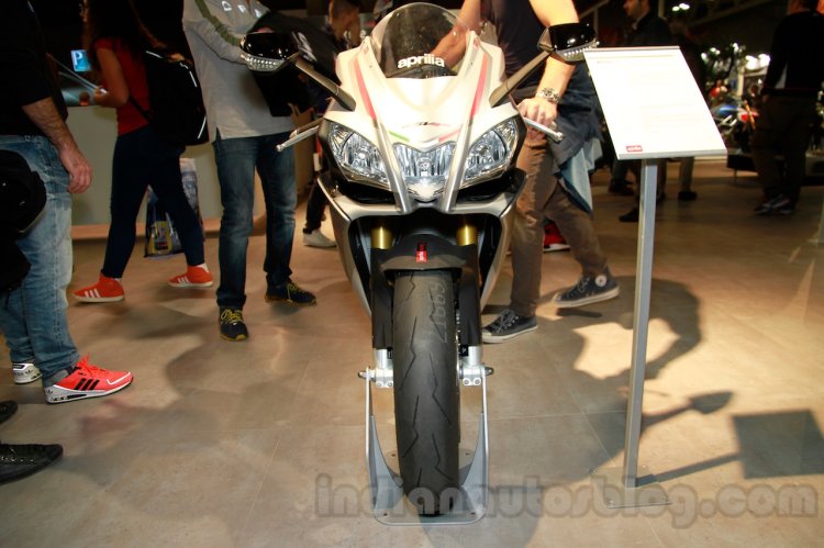 Aprilia RSV4 RR front at EICMA 2014