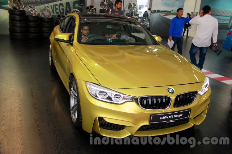BMW M4 Coupe front three quarters left for India