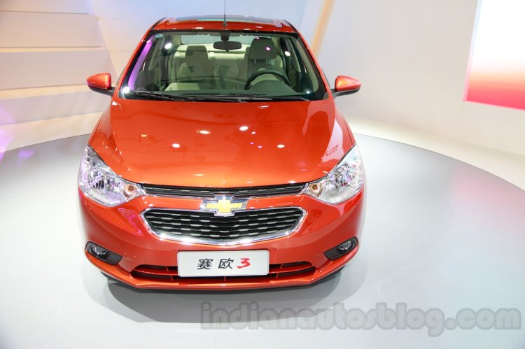 Chevrolet Sail 3 front at 2014 Guangzhou Auto Show