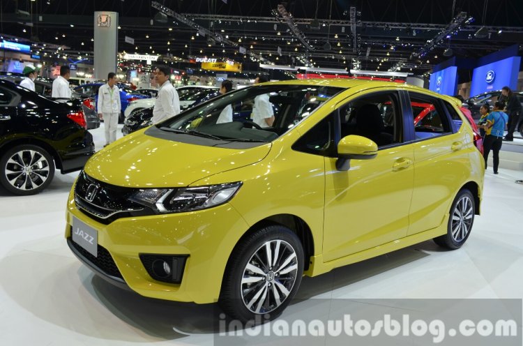Honda Jazz front three quarters at the 2014 Thailand International Motor Expo