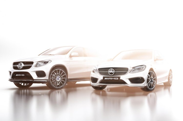 Mercedes AMG Sport range teaser with C Class and GLE