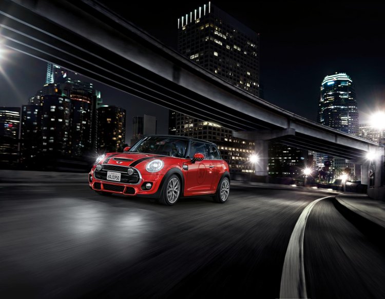 New Mini Cooper S with John Cooper Works package front three quarter