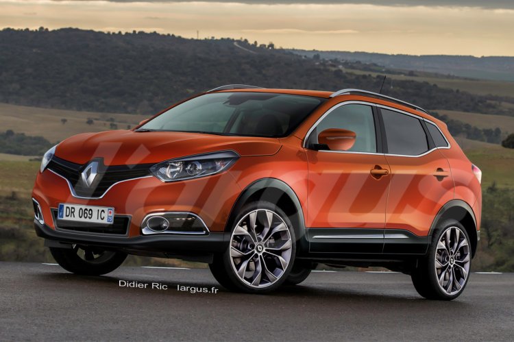 2016 Renault Djeyo C segment SUV rendering front three quarters