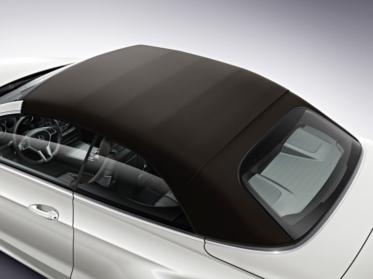 Mercedes E Class Cabriolet roof press shot