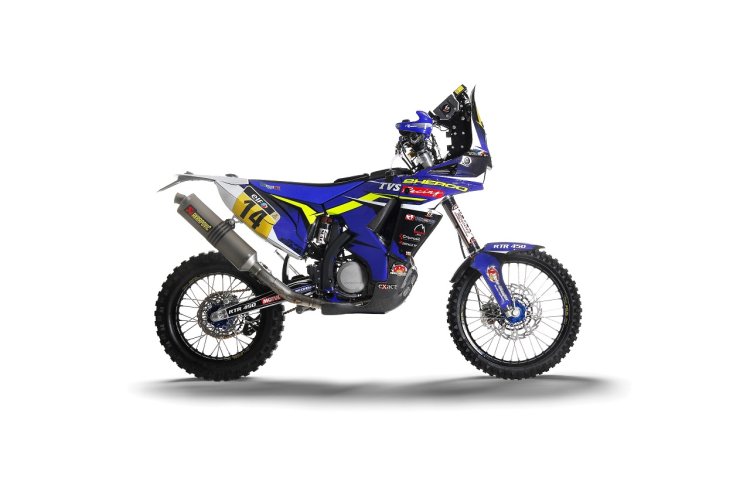 Sherco TVS Rally Factory Team race motorcycle