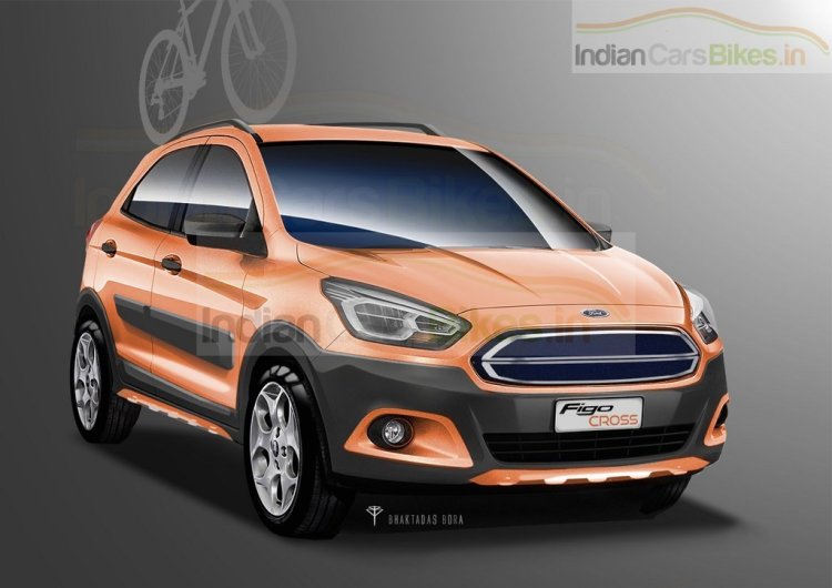 2016 Ford Figo Cross rendering front three quarter