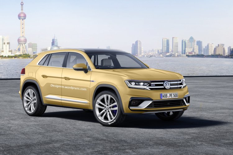 2017 Volkswagen Tiguan front three quarter render