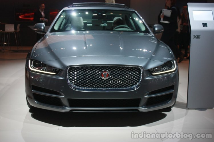 Jaguar XE front at 2015 Detroit Auto Show