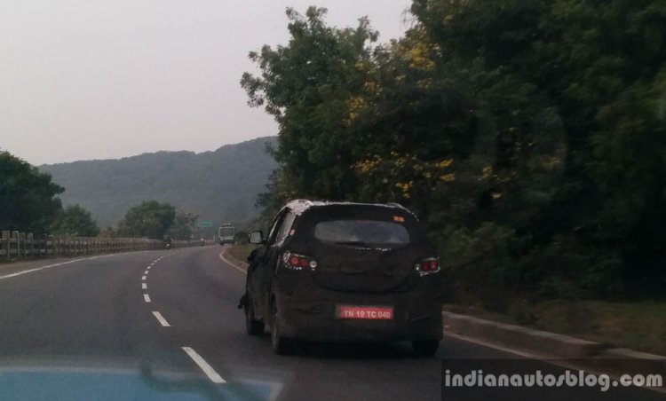 Mahindra S101 Compact Crossover spied in Chennai rear