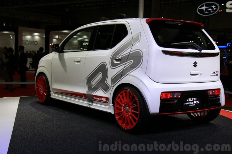 Suzuki Alto Turbo RS Concept rear quarter at the 2015 Tokyo Auto Salon