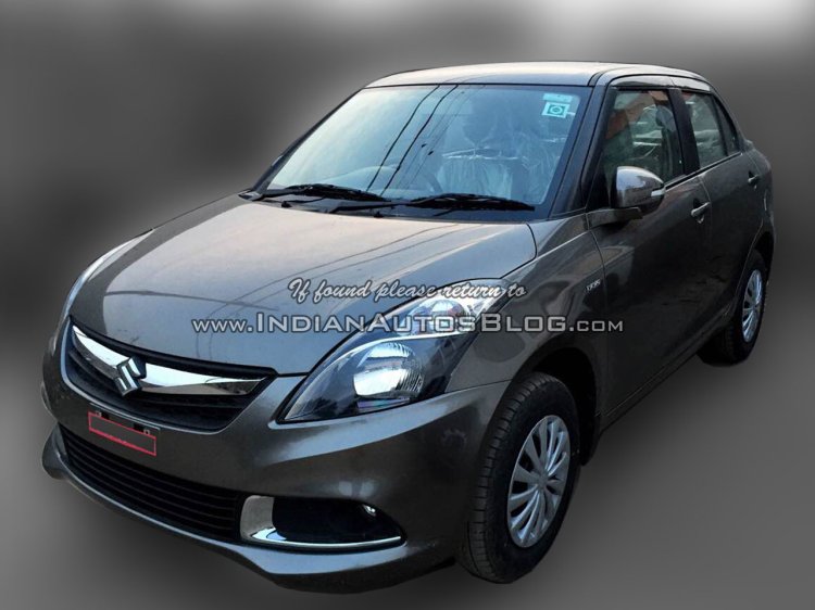 (2015) Maruti Dzire facelift front three quarters right spotted at dealer yard