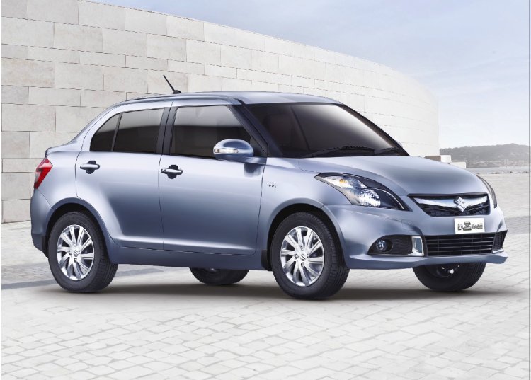 2015 Maruti Swift Dzire front three quarters official pic