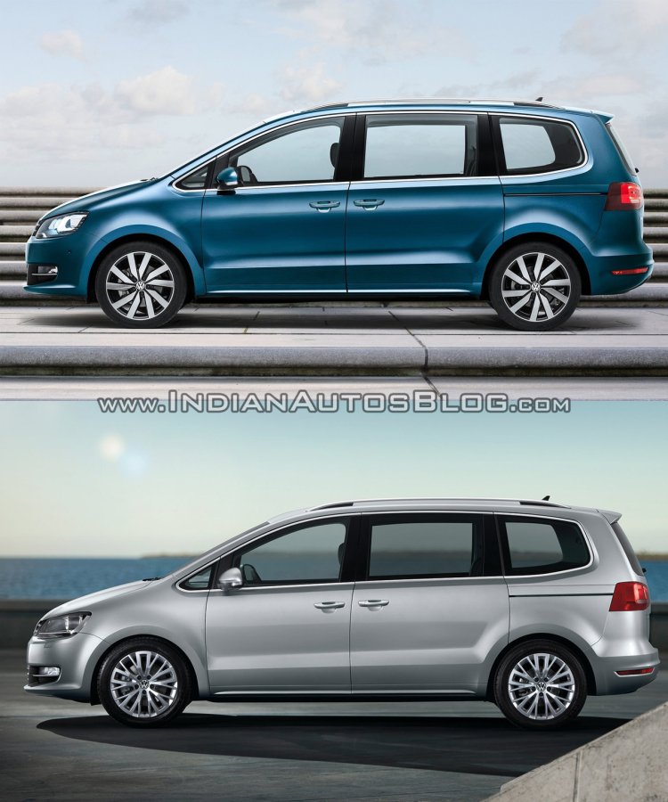 2015 VW Sharan vs VW Sharan - Old vs New side
