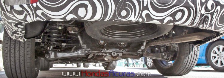 2016 Honda Pilot underbody spied