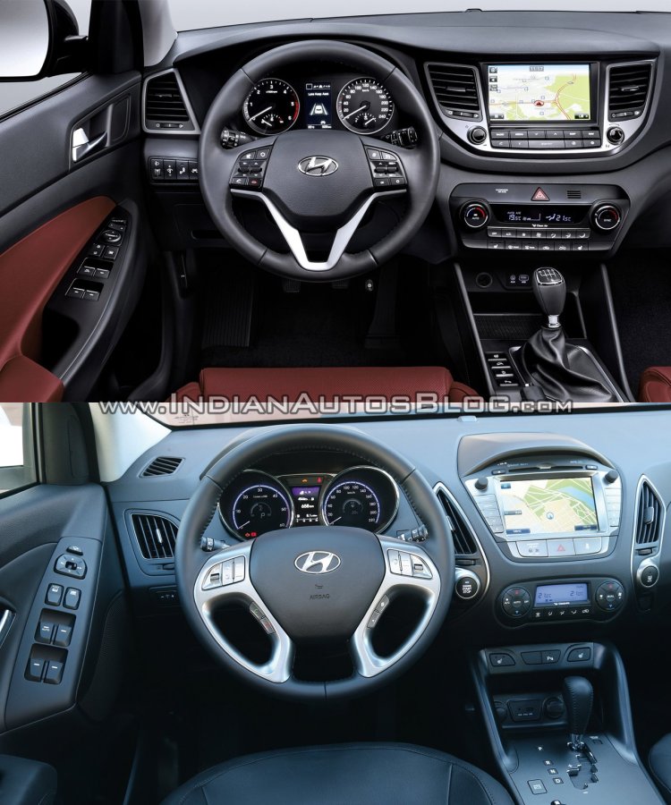 2016 Hyundai Tucson vs Hyundai ix35 Old vs New - interior