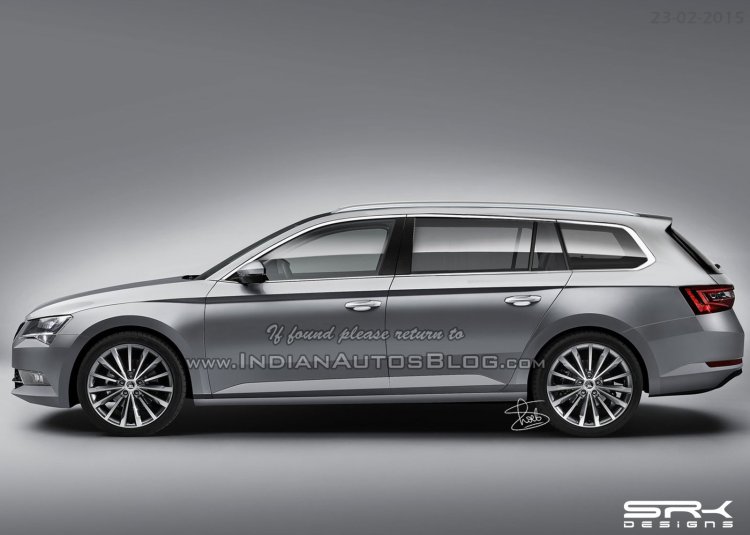 2016 Skoda Superb Combi rendering