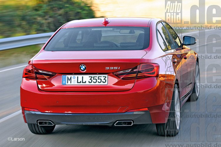 2018 BMW 3 Series rendering rear