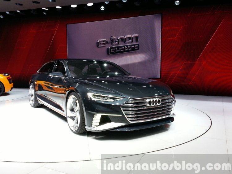 Audi Prologue Avant Concept front three quarter(3) view at 2015 Geneva Motor Show