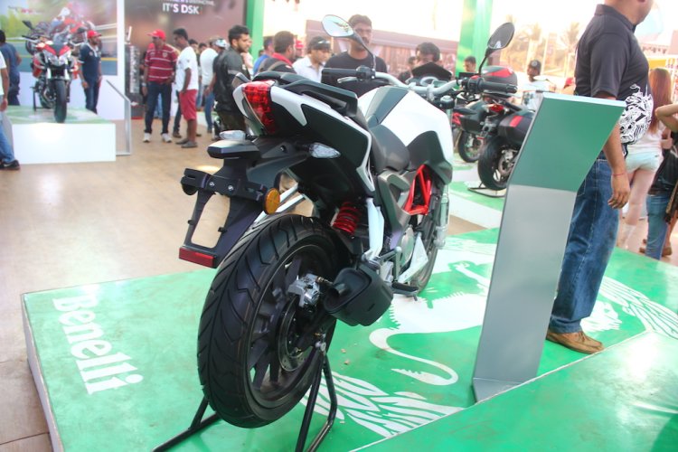 DSK Benelli TNT 250 At India Bike Week 2015 Rear Right Three Quarters