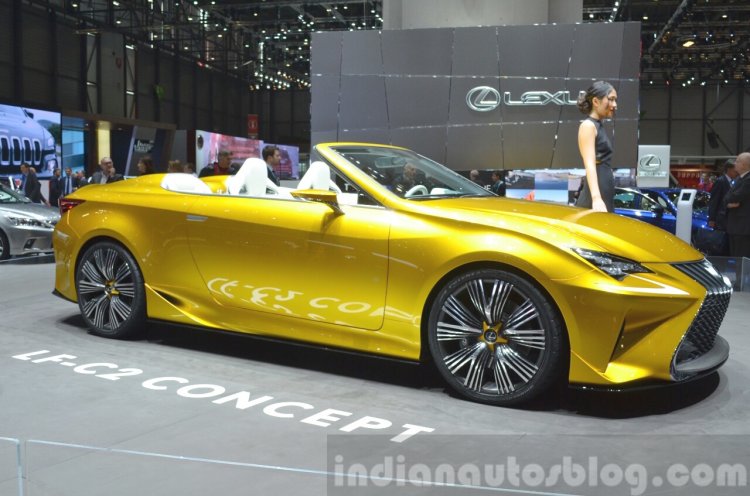 Lexus LF-C2 Concept front three quarter view at 2015 Geneva Motor Show